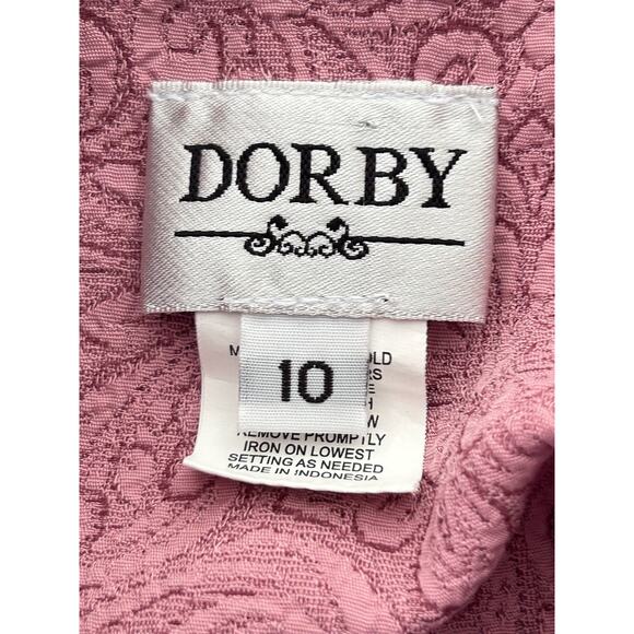 DORBY Women’s Mauve Paisley Jacket Sz 10 - Picture 8 of 9